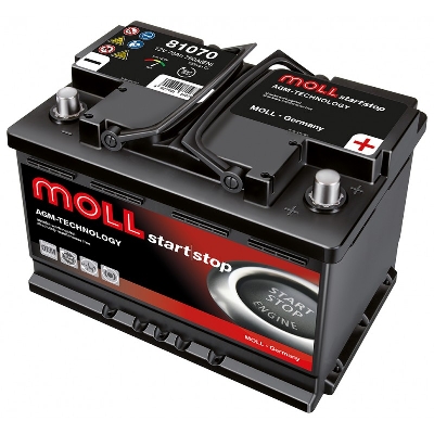 MOLL Start-Stop AGM 12V 70AH