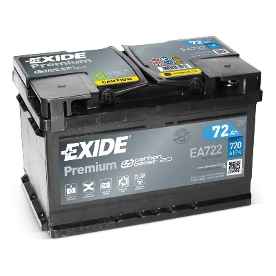 EXIDE PREMIUM 72AH 720A R+