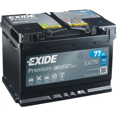 EXIDE PREMIUM 77AH 760A R+